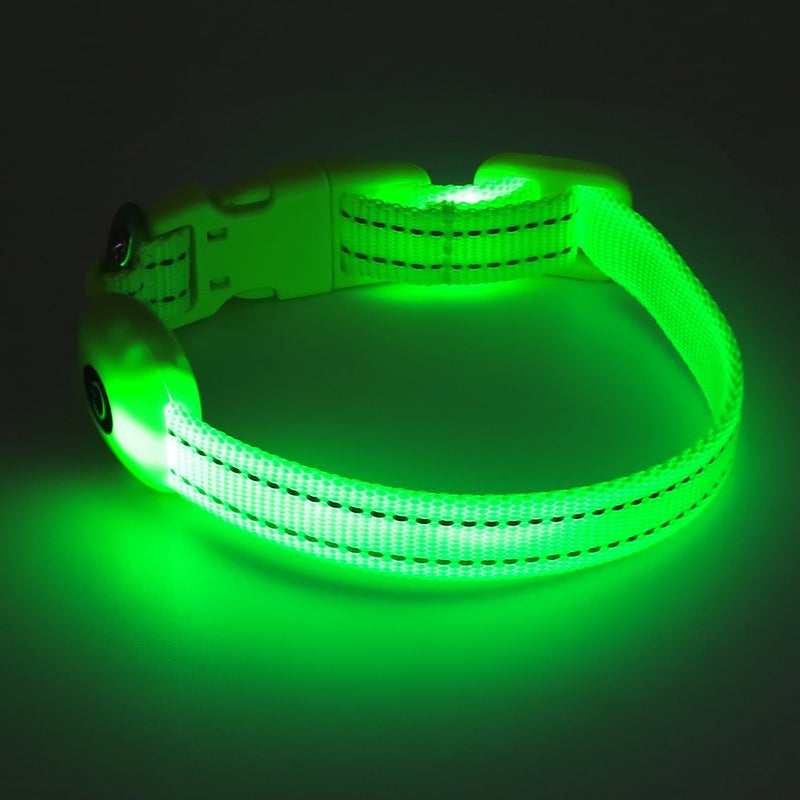 Candofly Light Up Dog Collar - LED Dog Collar Rechargeable - Glowing Puppy Collar Dog Lights for Night Walking (X-Small, Neon Green) - Image 4